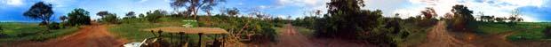 Panorama am Ausgang des Sidudu Valley im nrdlichen Teil des Chobe National Park, Botsuana. / Panorama at the end of Sidudu Valley in the northern part of Chobe National Park, Botswana. / (c) Walter Mitch Podszuck (Bwana Mitch) - #991224-11-22